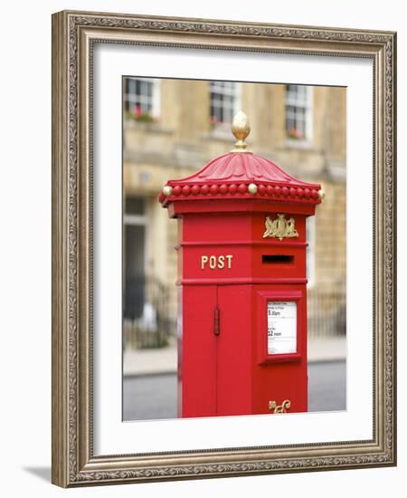 Vintage Letter Box, Great Pulteney Street, Bath, UNESCO World Heritage Site, Avon, England, UK-Rob Cousins-Framed Photographic Print