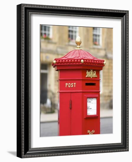 Vintage Letter Box, Great Pulteney Street, Bath, UNESCO World Heritage Site, Avon, England, UK-Rob Cousins-Framed Photographic Print