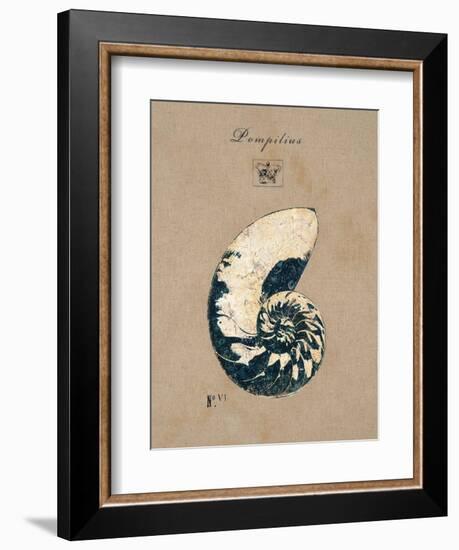 Vintage Linen Nautilus-Regina-Andrew Design-Framed Art Print