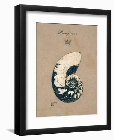 Vintage Linen Nautilus-Regina-Andrew Design-Framed Art Print