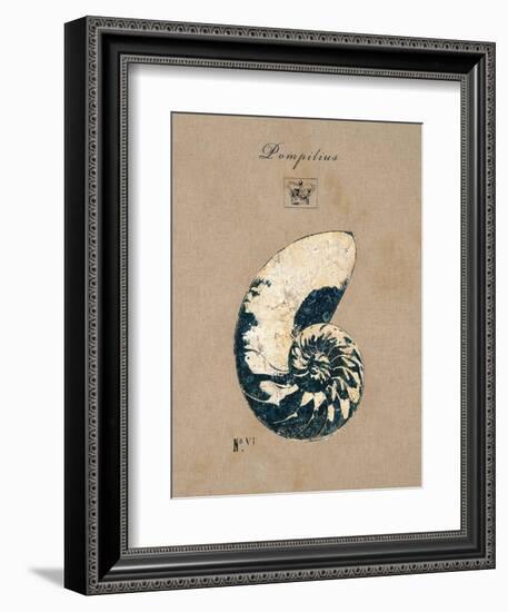 Vintage Linen Nautilus-Regina-Andrew Design-Framed Art Print