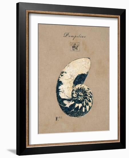 Vintage Linen Nautilus-Regina-Andrew Design-Framed Art Print