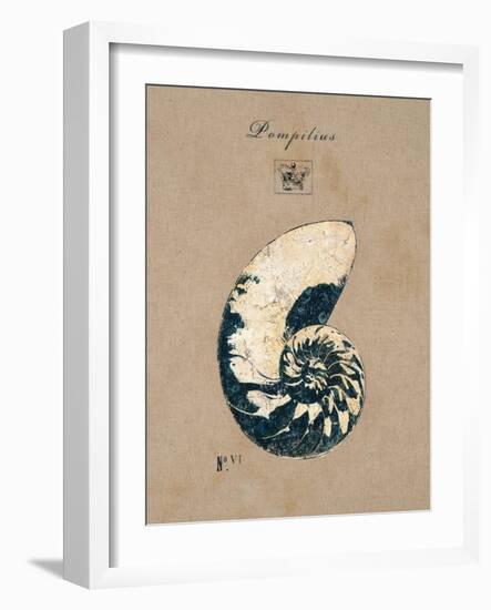 Vintage Linen Nautilus-Regina-Andrew Design-Framed Art Print