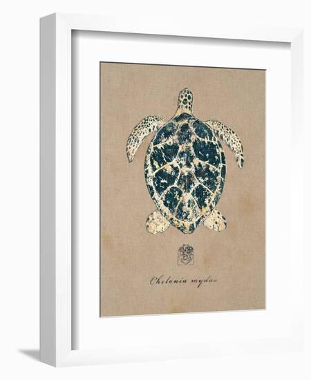 Vintage Linen Tortoise-Regina-Andrew Design-Framed Art Print