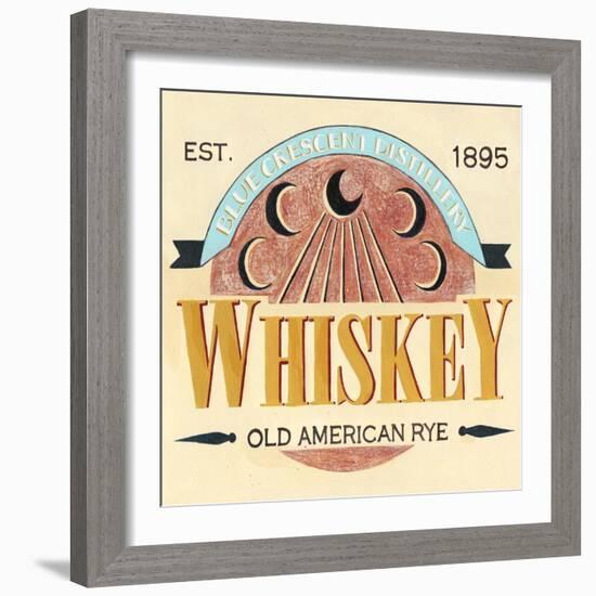 Vintage Liquor Label III-Grace Popp-Framed Art Print