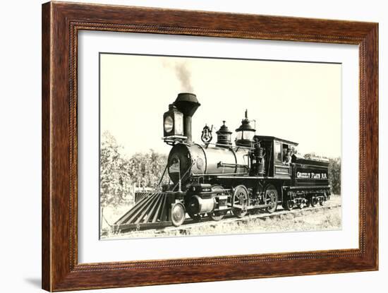 Vintage Locomotive-null-Framed Art Print