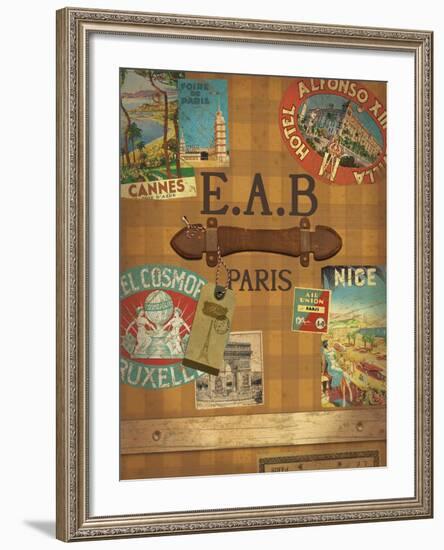 Vintage Luggage II-The Vintage Collection-Framed Giclee Print