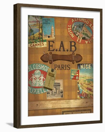 Vintage Luggage II-The Vintage Collection-Framed Giclee Print