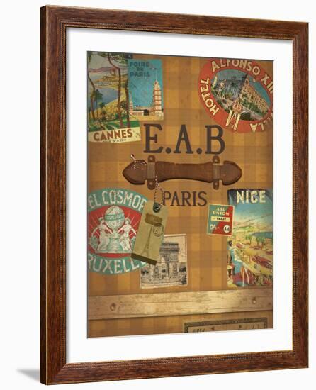 Vintage Luggage II-The Vintage Collection-Framed Giclee Print