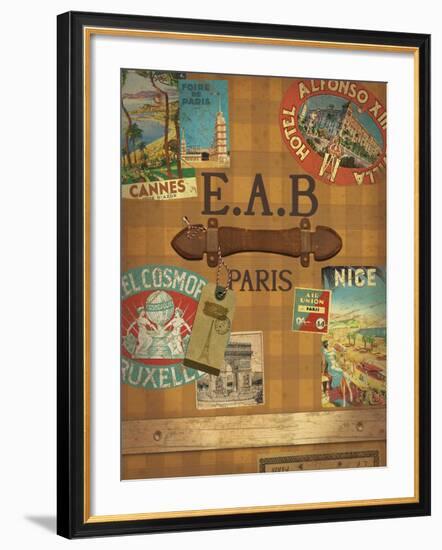 Vintage Luggage II-The Vintage Collection-Framed Giclee Print