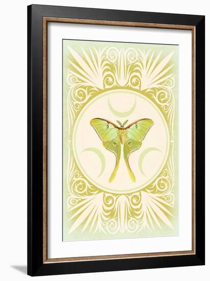 Vintage Luna Moth-null-Framed Art Print