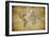 Vintage Map of the World, 1814-javarman-Framed Art Print