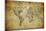 Vintage Map of the World, 1814-javarman-Mounted Art Print