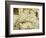Vintage Map of Virginia, showing in upper left hand a picture of Chief Powhatan by John Smith-Theodore de Bry-Framed Giclee Print