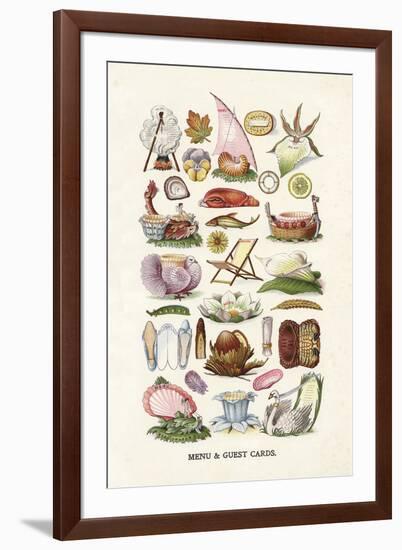 Vintage Menu Cards-The Vintage Collection-Framed Giclee Print