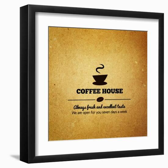 Vintage Menu For Restaurant, Cafe, Bar, Coffee House-irur-Framed Art Print