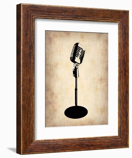 Vintage Microphone-NaxArt-Framed Premium Giclee Print