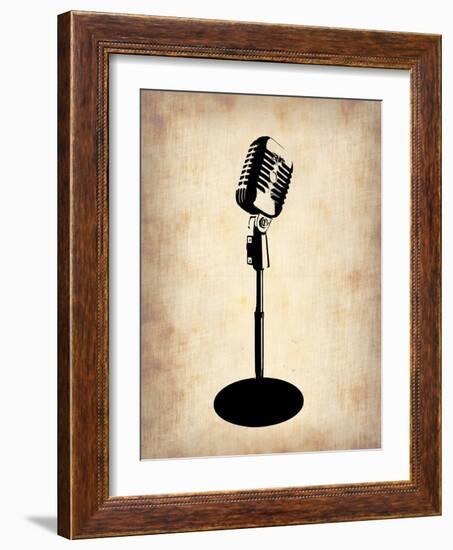 Vintage Microphone-NaxArt-Framed Art Print