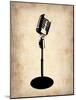 Vintage Microphone-NaxArt-Mounted Art Print