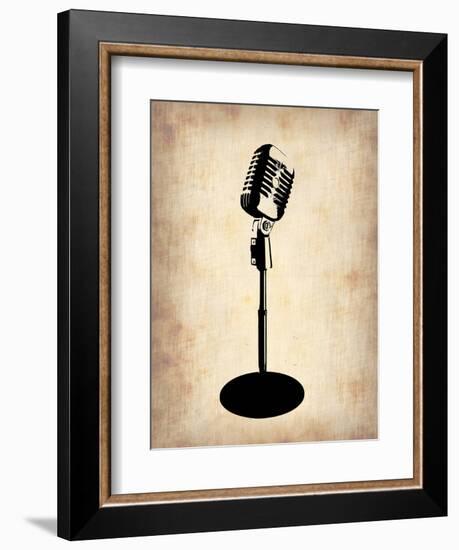 Vintage Microphone-NaxArt-Framed Art Print