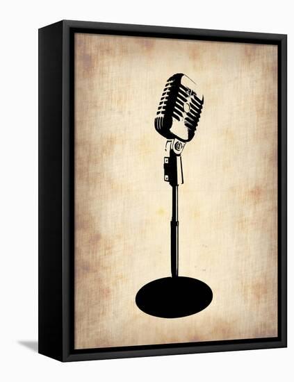 Vintage Microphone-NaxArt-Framed Stretched Canvas