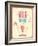 Vintage Milkshake Poster-avean-Framed Art Print