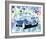 Vintage Mini Cooper-Michael Cheung-Framed Art Print