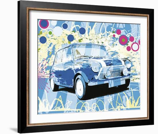 Vintage Mini Cooper-Michael Cheung-Framed Art Print