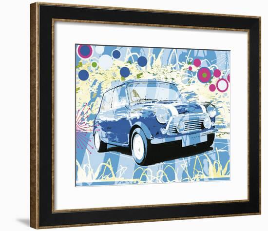 Vintage Mini Cooper-Michael Cheung-Framed Art Print