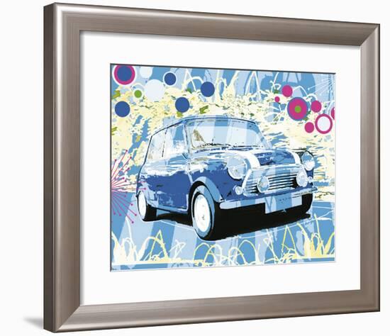 Vintage Mini Cooper-Michael Cheung-Framed Art Print