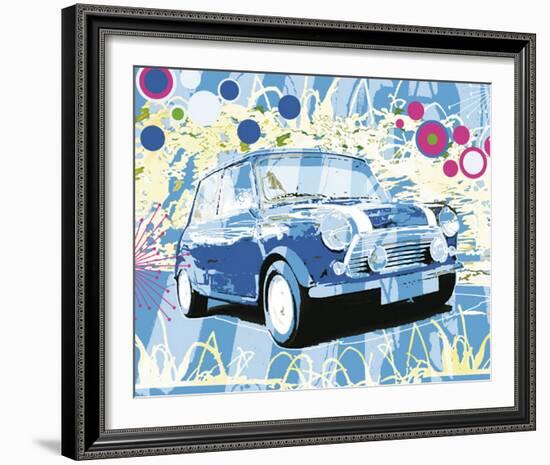 Vintage Mini Cooper-Michael Cheung-Framed Art Print