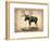 Vintage Moose-NaxArt-Framed Art Print