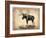 Vintage Moose-NaxArt-Framed Art Print