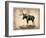 Vintage Moose-NaxArt-Framed Premium Giclee Print