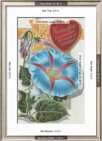Vintage Morning Glory Valentine Art Print Art Com