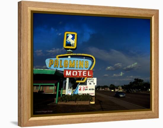 Vintage Motel Sign in America-Salvatore Elia-Framed Premier Image Canvas