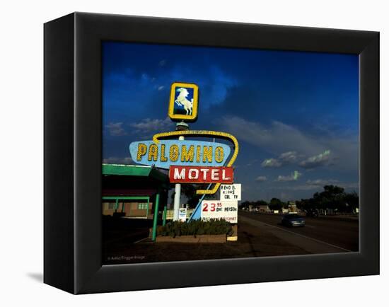 Vintage Motel Sign in America-Salvatore Elia-Framed Premier Image Canvas