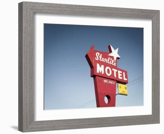 Vintage Motel VI-Recapturist-Framed Photographic Print