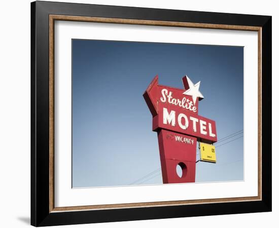 Vintage Motel VI-Recapturist-Framed Photographic Print