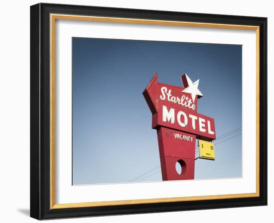 Vintage Motel VI-Recapturist-Framed Photographic Print