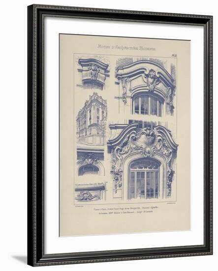 Vintage Motifs d'Architecture I-Schmidt-Framed Giclee Print