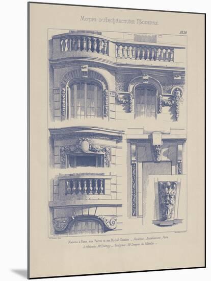 Vintage Motifs d'Architecture II-Schmidt-Mounted Giclee Print