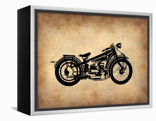 Vintage Motorcycle 1-NaxArt-Framed Stretched Canvas