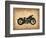 Vintage Motorcycle 1-NaxArt-Framed Art Print