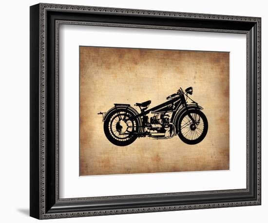 Vintage Motorcycle 1-NaxArt-Framed Art Print