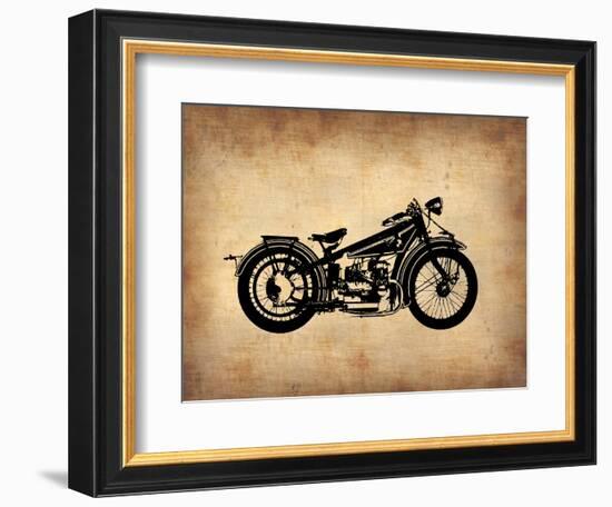 Vintage Motorcycle 1-NaxArt-Framed Art Print