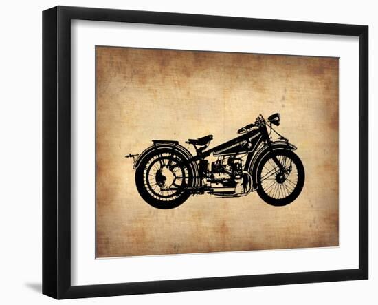 Vintage Motorcycle 1-NaxArt-Framed Art Print