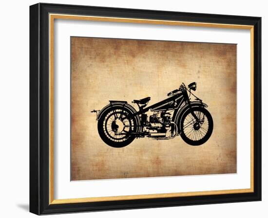 Vintage Motorcycle 1-NaxArt-Framed Art Print