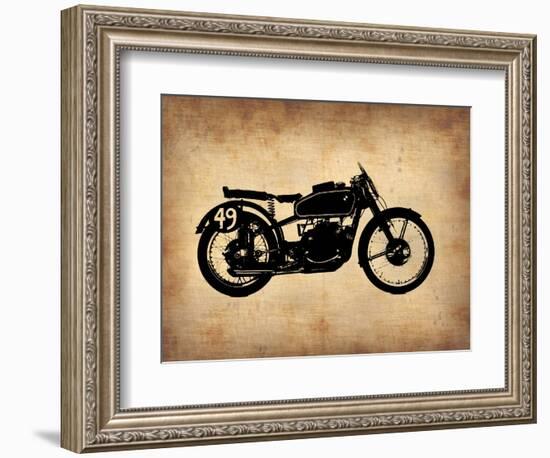 Vintage Motorcycle 2-NaxArt-Framed Art Print