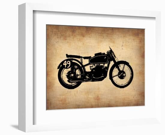 Vintage Motorcycle 2-NaxArt-Framed Art Print